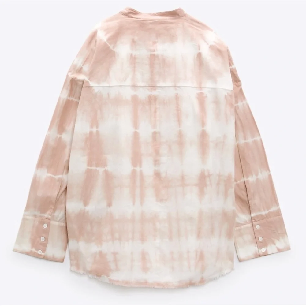 ❌SOLD❌🥰🥰ZARA Tie Bye Button Down Shirt🥰🥰 - Picture 4 of 12
